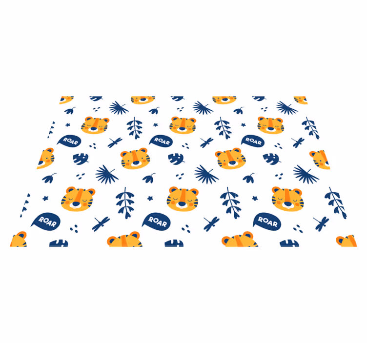 Tovaglietta americana infantile motivo faccia di tigre - TenStickers