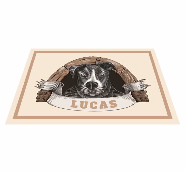 Tovaglietta americana originale illustrazione cane - TenStickers