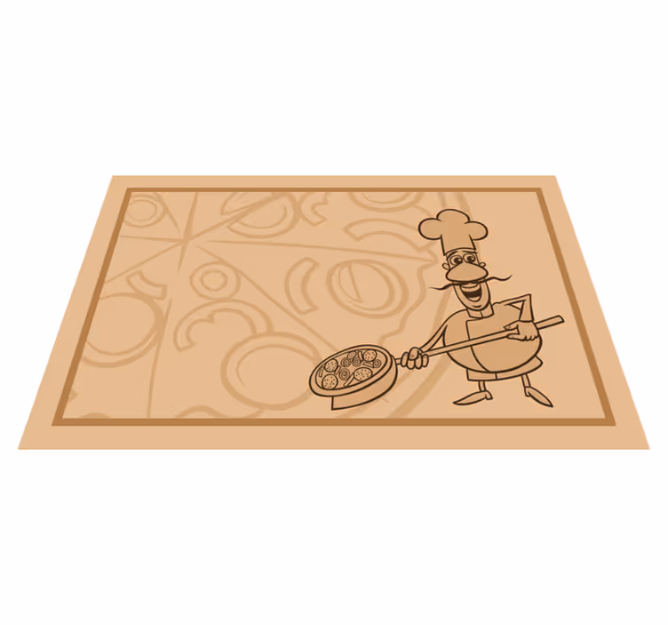 Tovaglietta americana infantile chef con pizza - TenStickers