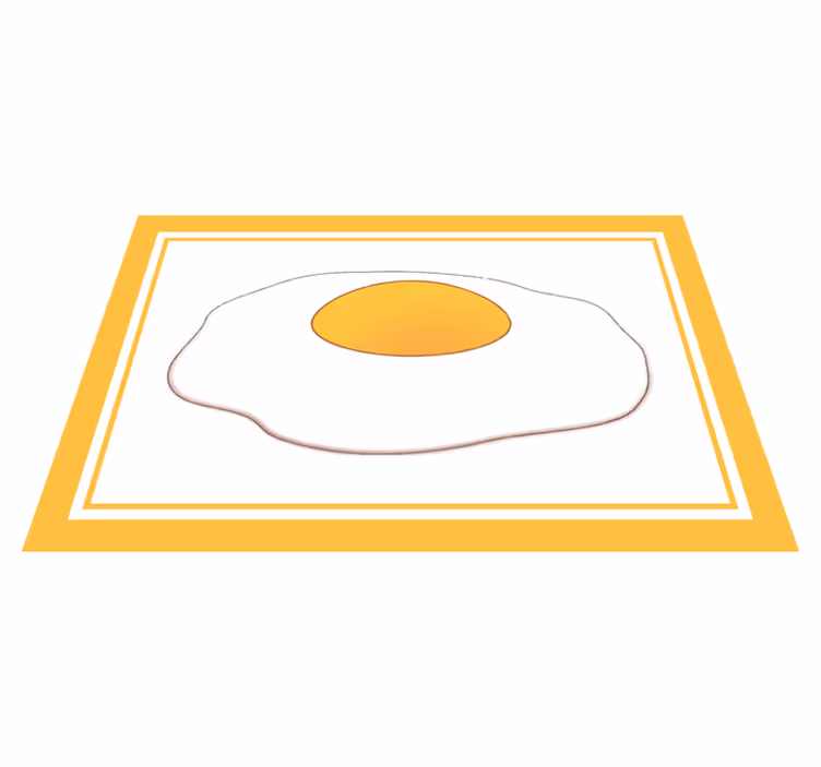 Tovaglietta americana originale forma uovo fritto - TenStickers