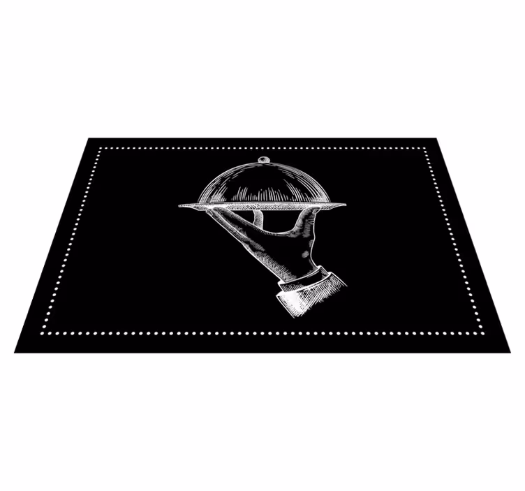 Tovaglietta americana originale mano di servizio elegante - TenStickers