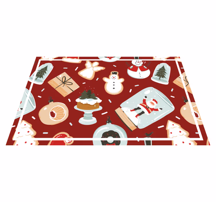 Tovaglietta americana natale motivi festivi - TenStickers