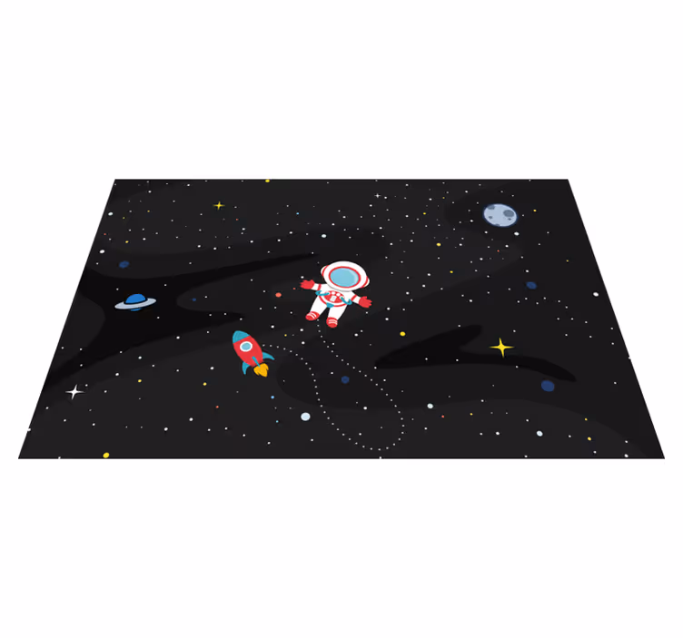 Tovaglietta americana infantile astronauta e razzo - TenStickers