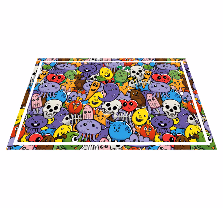 Tovaglietta americana infantile personaggi cartoon colorati - TenStickers