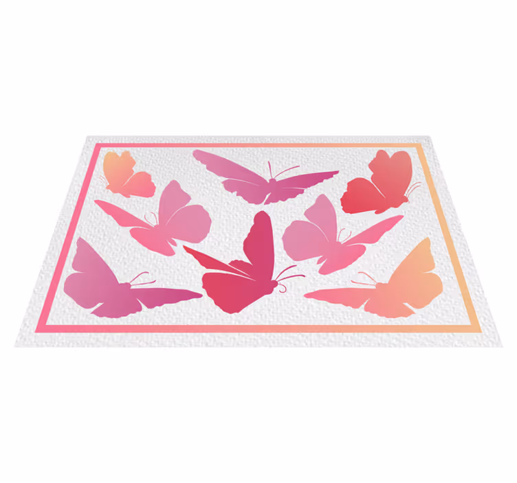 Tovaglietta americana infantile emblema farfalla vivace - TenStickers