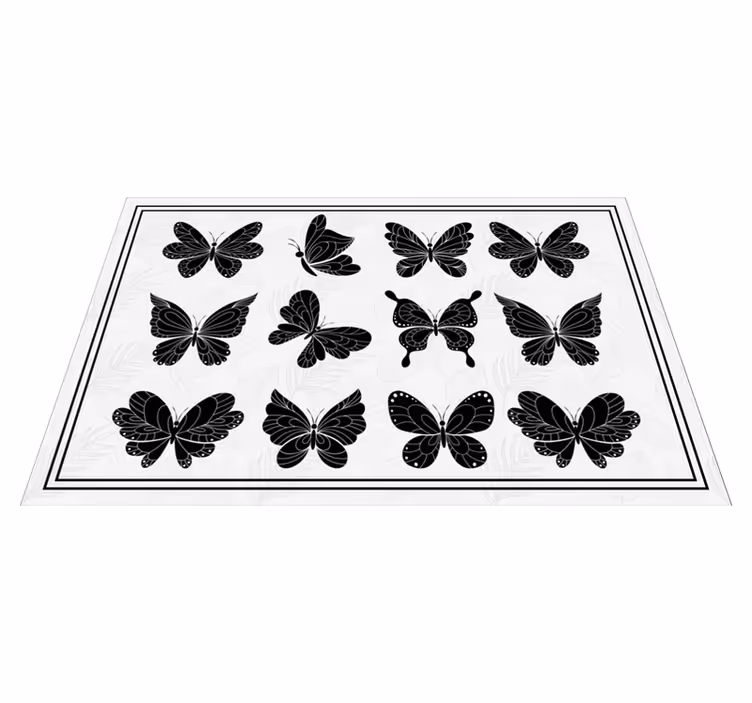 Tovaglietta americana originale collezione motivo farfalla - TenStickers