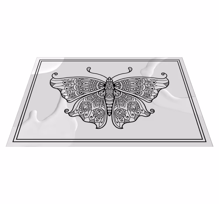 Tovaglietta americana originale motivo farfalle intricate - TenStickers