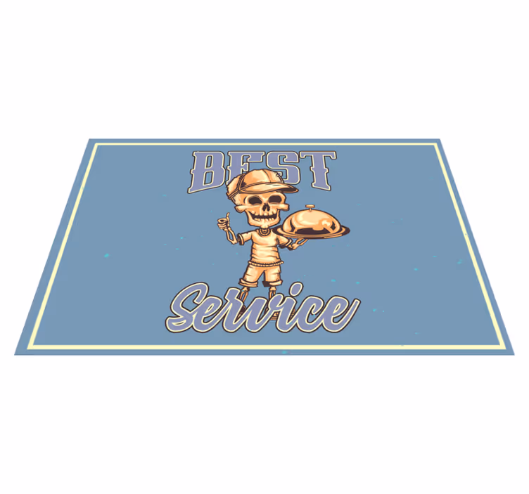 Tovaglietta americana originale servizio cameriere scheletro - TenStickers
