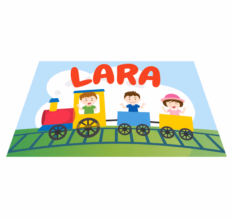 Tovaglietta americana infantile illustrazione treni - TenStickers