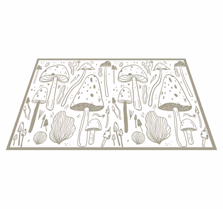 Tovaglietta americana originale elementi naturali fungo - TenStickers