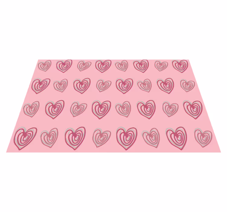 Tovaglietta americana originale a motivi cuori - TenStickers