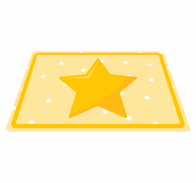 Tovaglietta americana infantile a forma di stella colorata - TenStickers