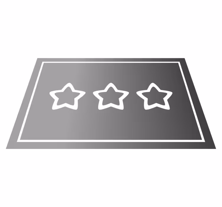 Tovaglietta americana moderna con display valutazioni stelle - TenStickers