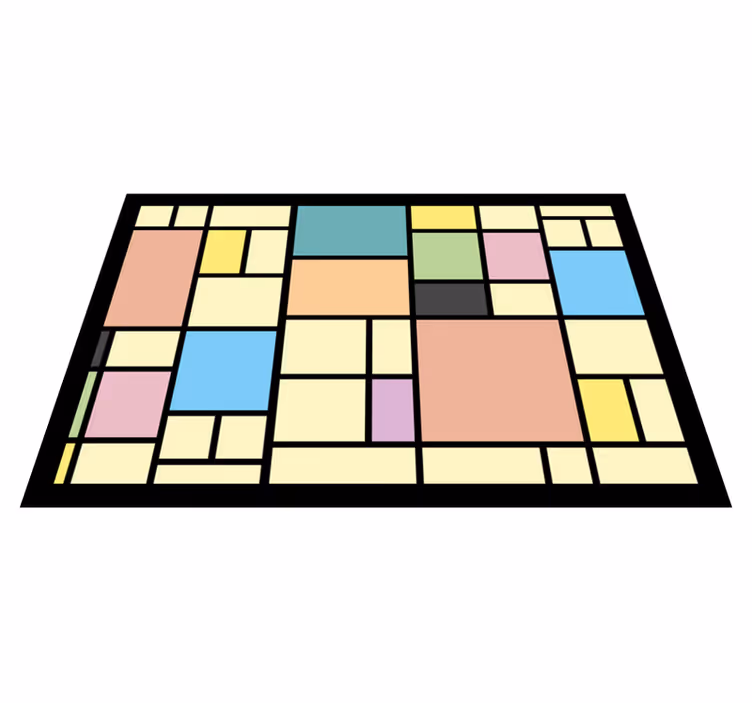 Tovaglietta americana moderna con motivo astratto geometrico - TenStickers