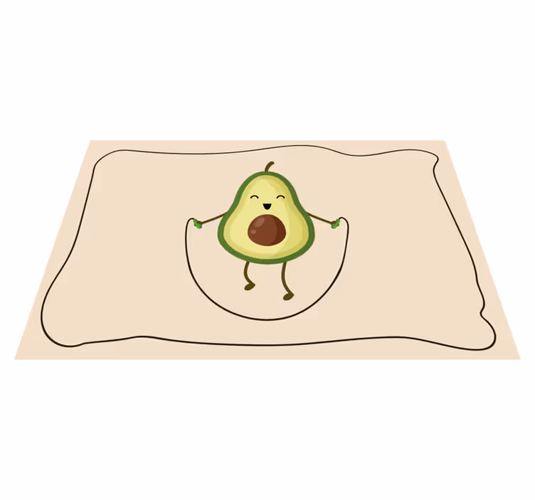 Tovaglietta americana infantile felice avocado - TenStickers