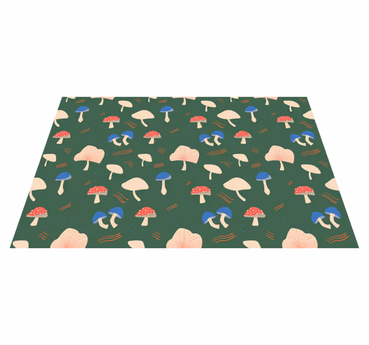 Tovaglietta americana originale stampa fungo vivace - TenStickers