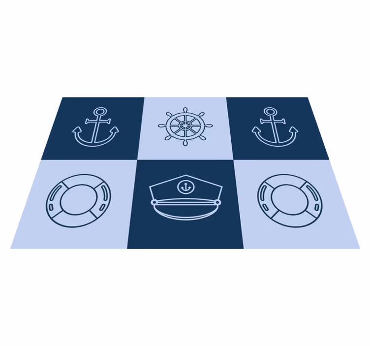 Tovaglietta americana originale con simboli nautici - TenStickers