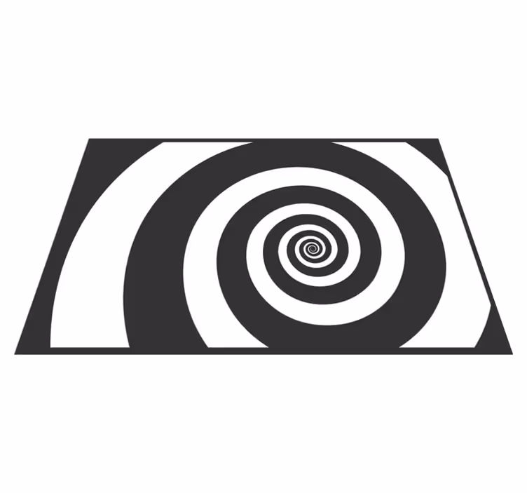 Tovaglietta americana textu effetto ottico spirale - TenStickers