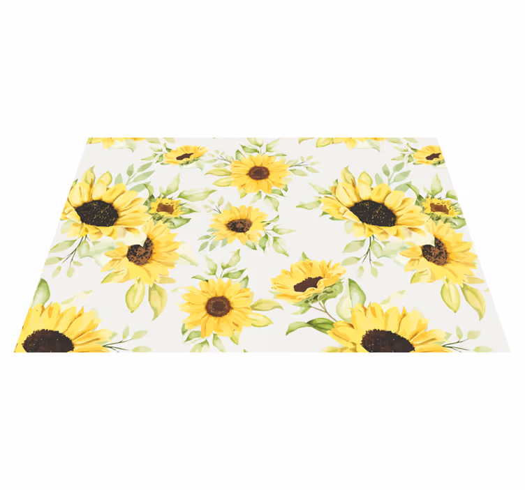 Tovaglietta americana originale motivo girasole - TenStickers