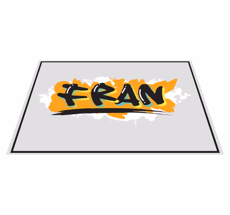 Tovaglietta americana con nome Graffiti colorati in stile urbano - TenStickers
