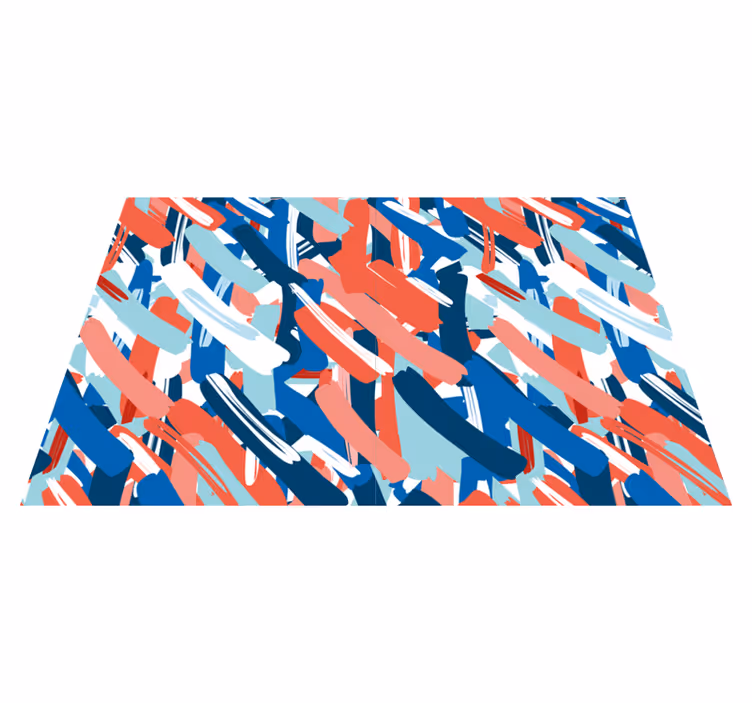 Tovaglietta americana moderna strisce astratte colorate - TenStickers