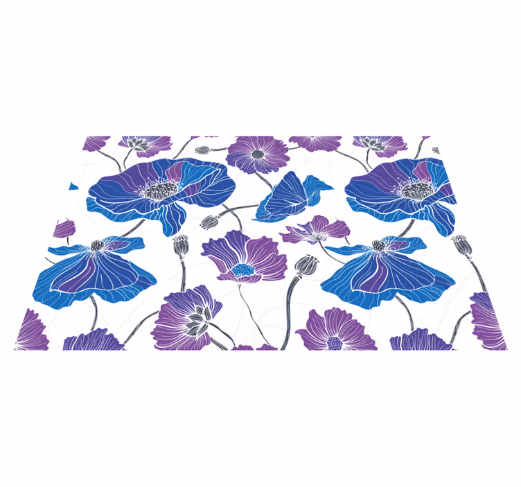 Tovaglietta americana textu motivo botanico vivace - TenStickers