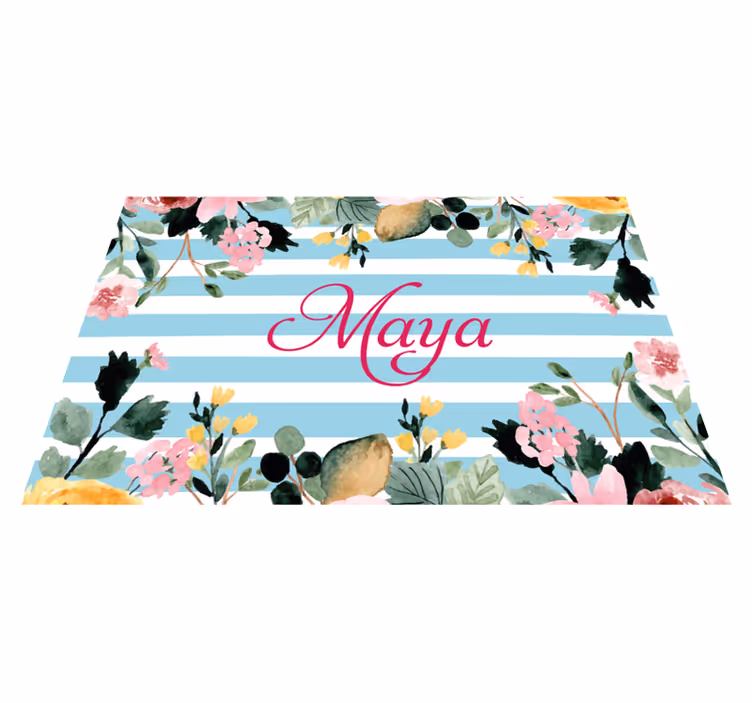 Tovaglietta americana con nome personalizzato - TenStickers