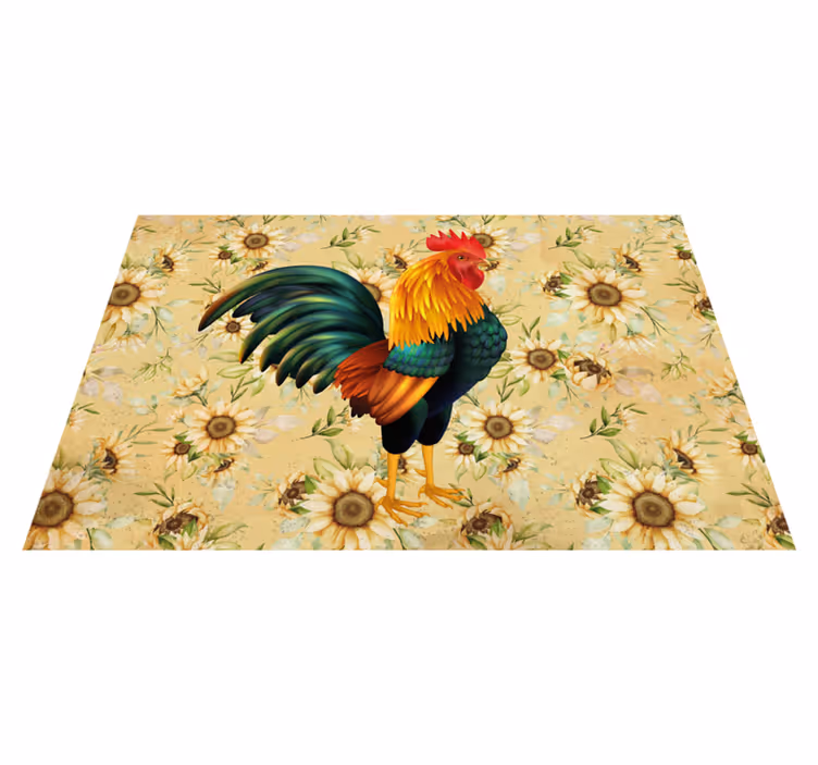 Tovaglietta americana originale centrotavola colorato gallo - TenStickers