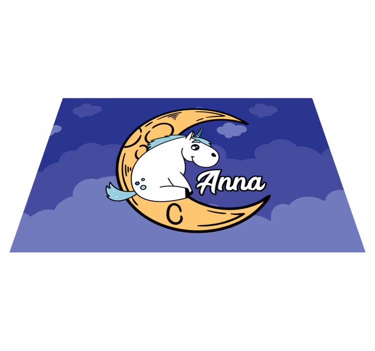Tovaglietta americana infantile notte di unicorno - TenStickers