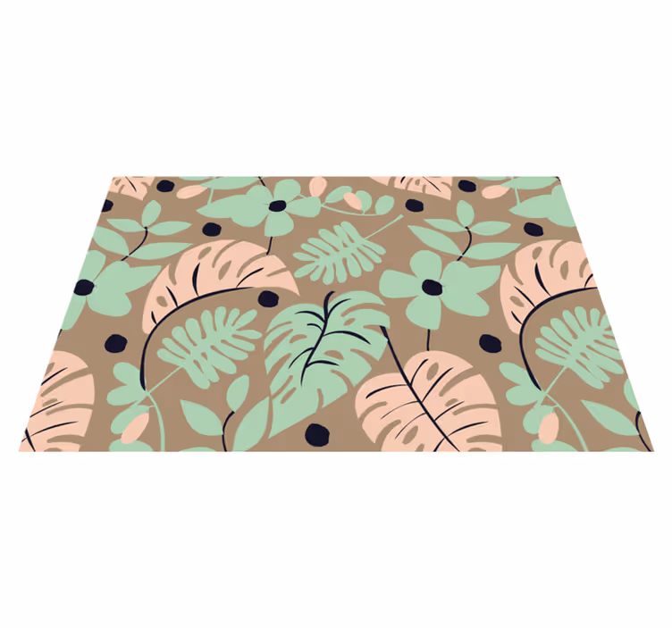 Tovaglietta americana moderna con sfondo botanico - TenStickers