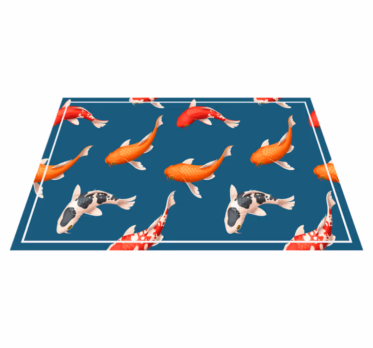 Tovaglietta americana originale motivo pesci koi colorati - TenStickers