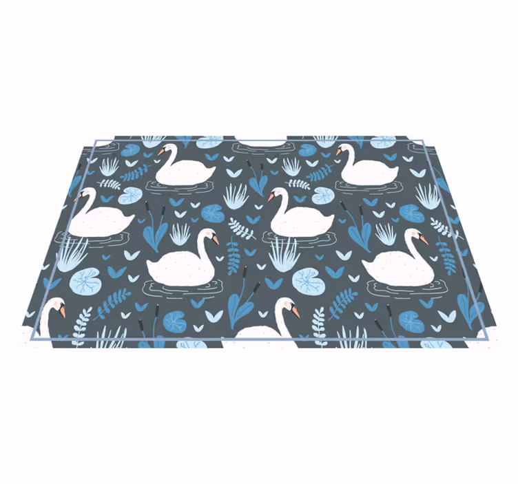 Tovaglietta americana originale superficie con cigni - TenStickers