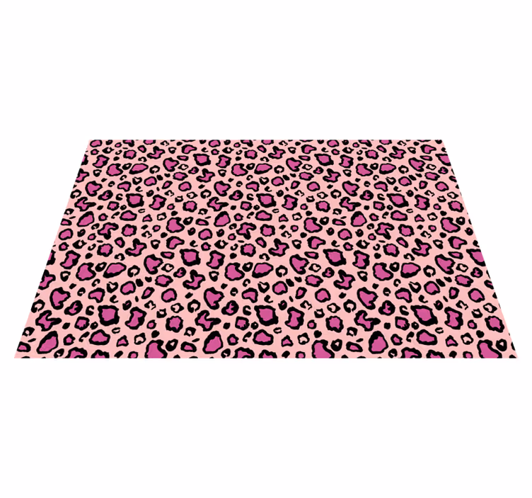 Tovaglietta americana originale motivo leopardato rosa - TenStickers
