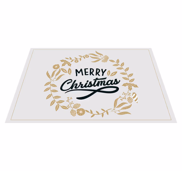 Tovaglietta americana natale ghirlanda di natale - TenStickers