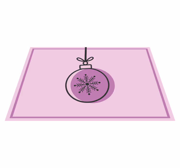 Tovaglietta americana natale illustrazione fiocco di neve - TenStickers