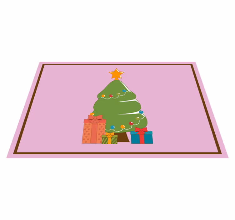 Tovaglietta americana natale albero di natale colorato - TenStickers