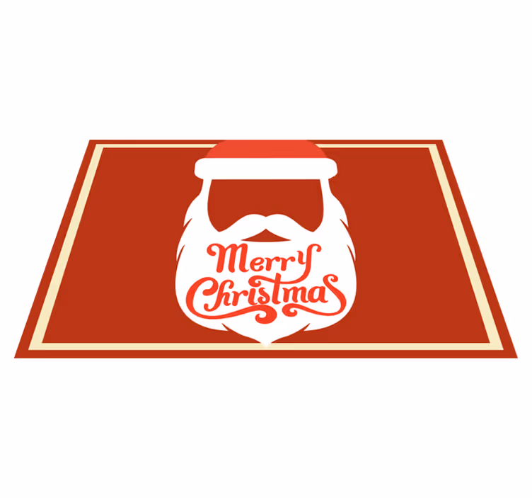Tovaglietta americana natale grafica barba di babbo natale - TenStickers