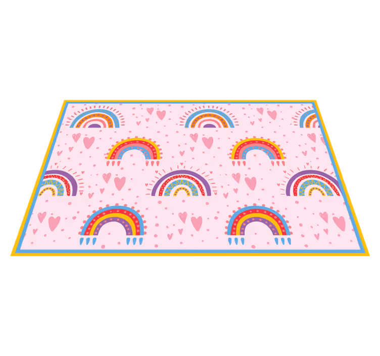Tovaglietta americana infantile motivi arcobaleno vivaci - TenStickers