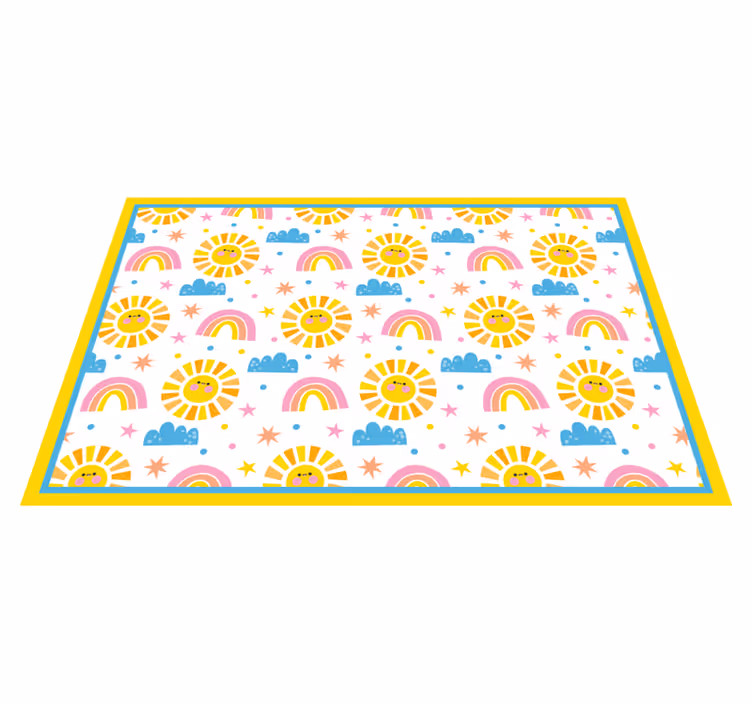 Tovaglietta americana infantile con motivo arcobaleno - TenStickers