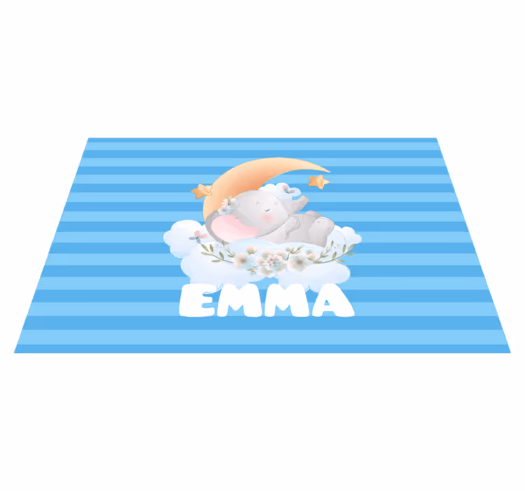 Tovaglietta americana infantile design elefante adorabile - TenStickers