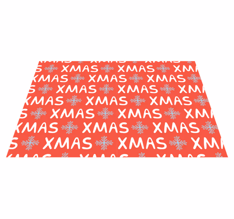 Tovaglietta americana natale motivo festivo rosso - TenStickers