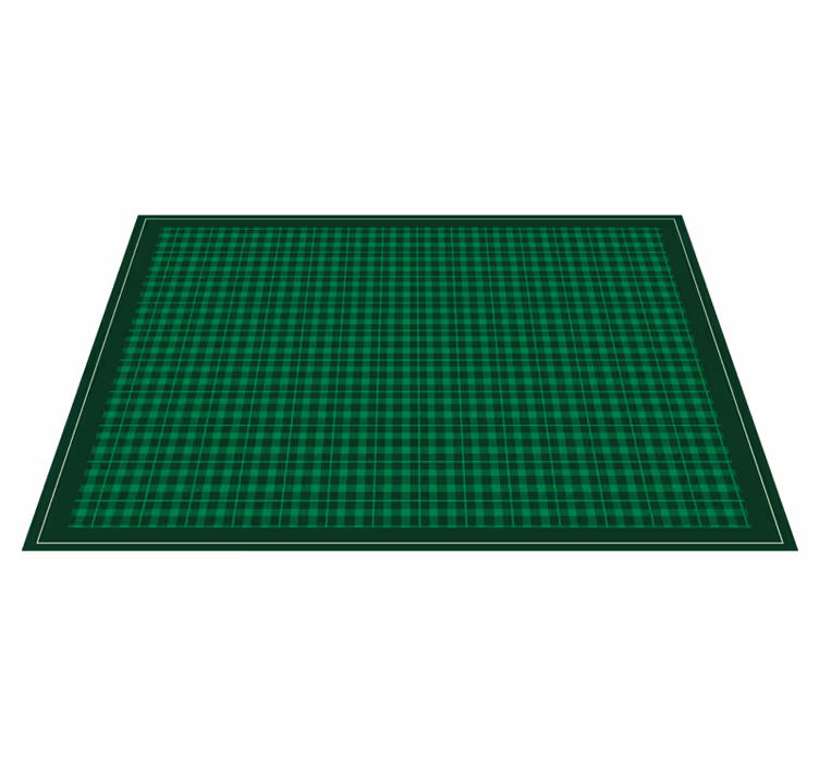 Tovaglietta americana textu superficie verde a quadretti - TenStickers