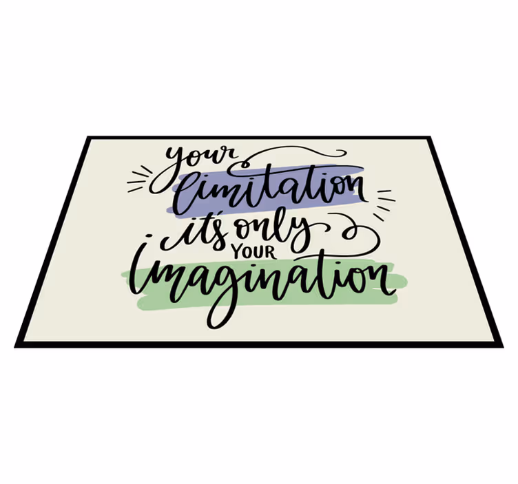 Tovaglietta americana frase arte con frase motivazionale - TenStickers