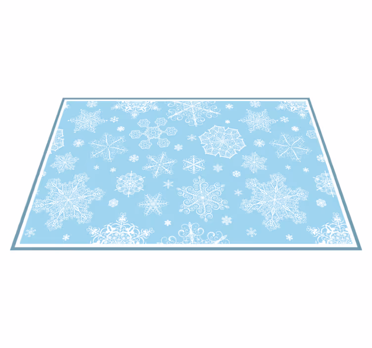 Tovaglietta americana natale superficie a fiocchi di neve - TenStickers