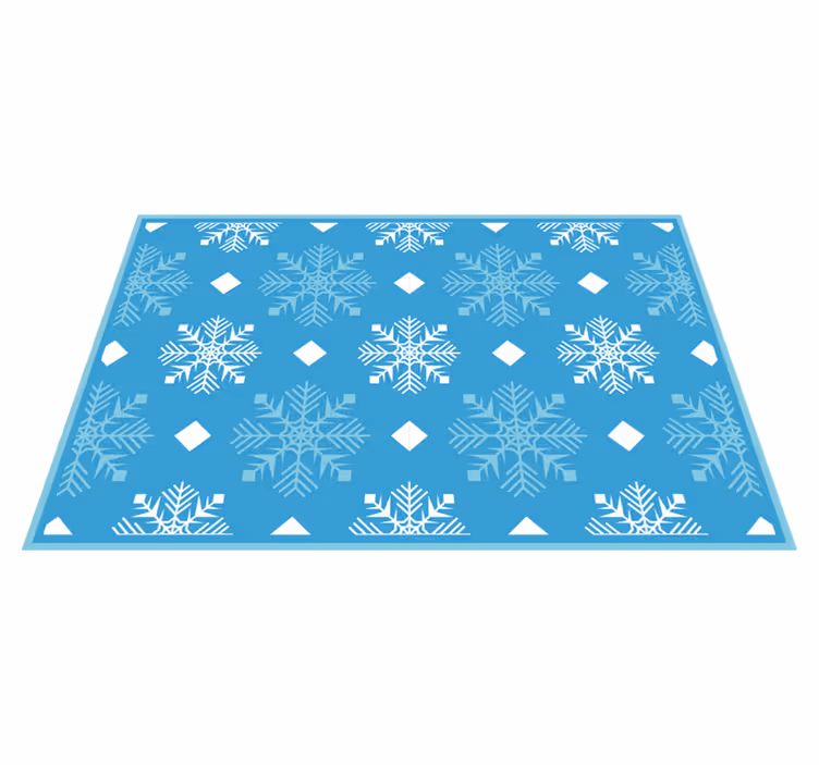 Tovaglietta americana natale sfondo a fiocchi di neve - TenStickers