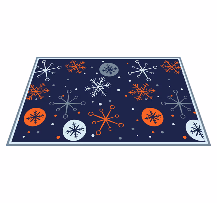 Tovaglietta americana natale motivi di fiocchi di neve - TenStickers
