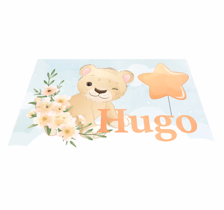 Tovaglietta americana infantile grafica leone allegro - TenStickers