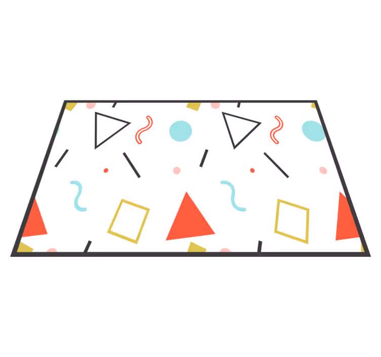 Tovaglietta personalizzata originale Forme geometriche divertenti - TenStickers