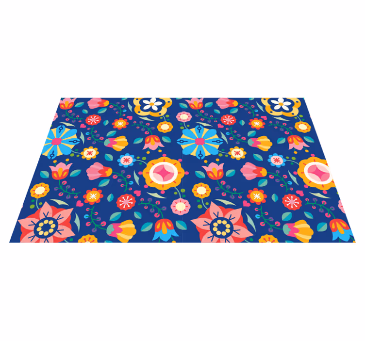 Tovaglietta americana originale concetto floreale vivace - TenStickers