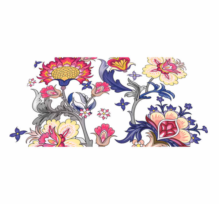 Tovaglietta americana originale elementi floreali - TenStickers
